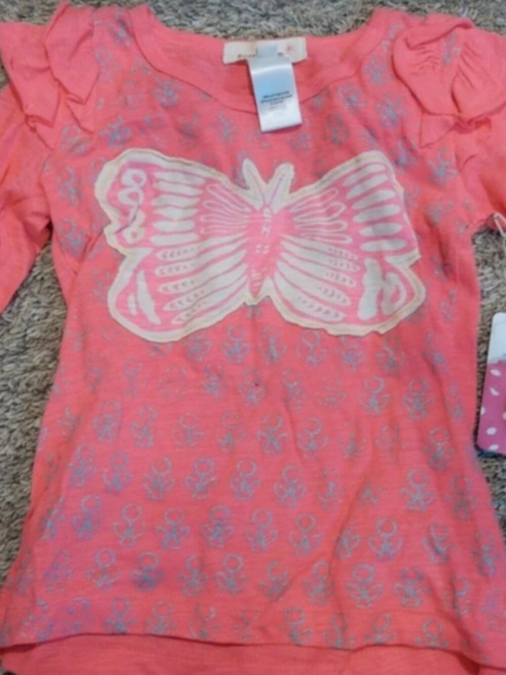 Butterfly tee flutter cap sleeve - many sizes